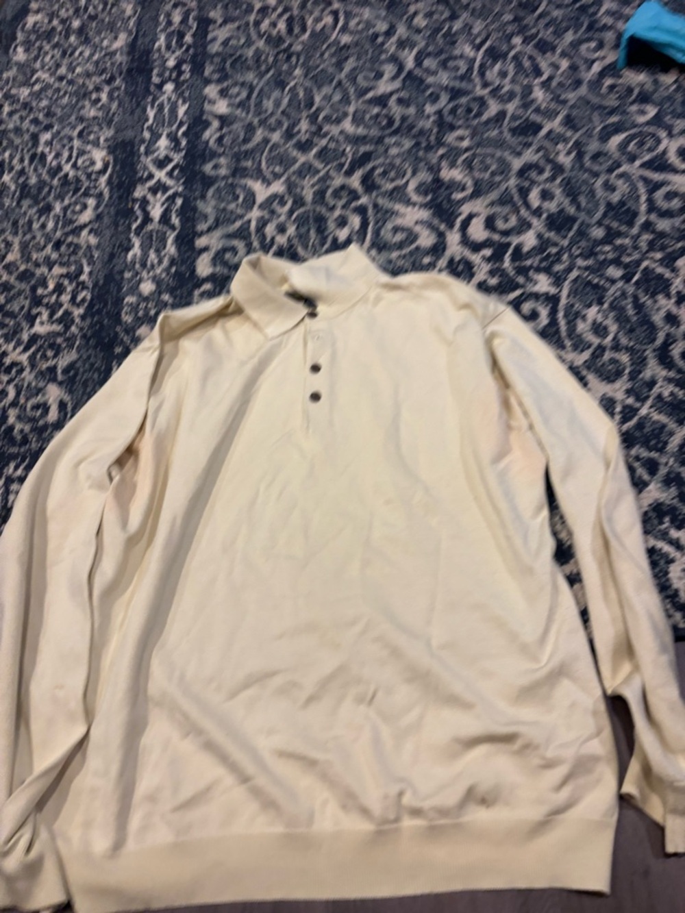 Tommy Bahama Long-Sleeve Henley - Cream